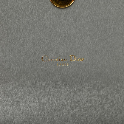 Christian Dior Supple Calfskin Caro Pouch with Chain Cloud Blue 7 of 11