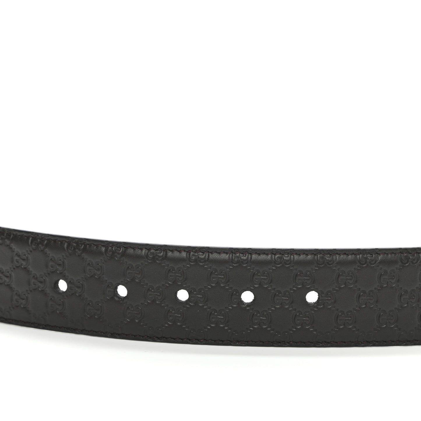 Soft Microguccissima Margaux Calfskin Belt 90 36 Testa di Moro