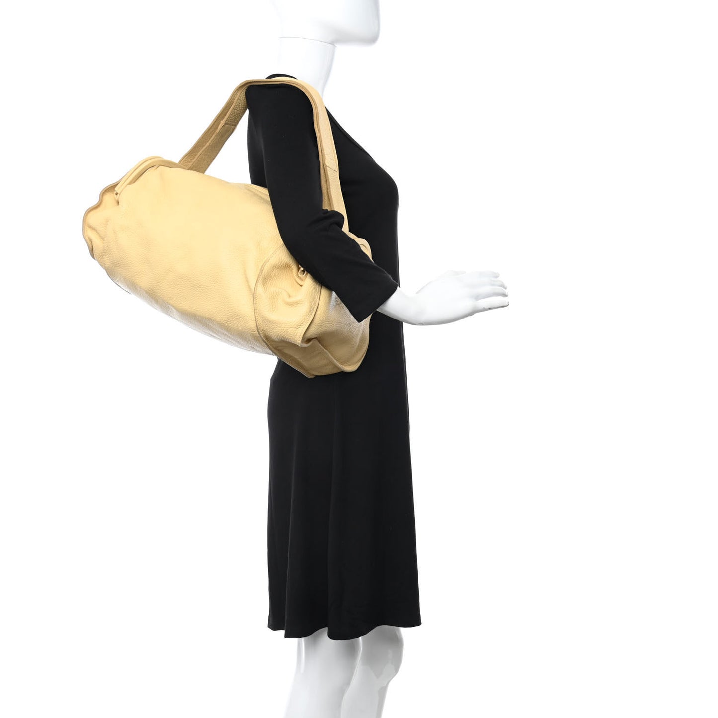 Cervo Deerkskin Shoulder Bag Light Yellow