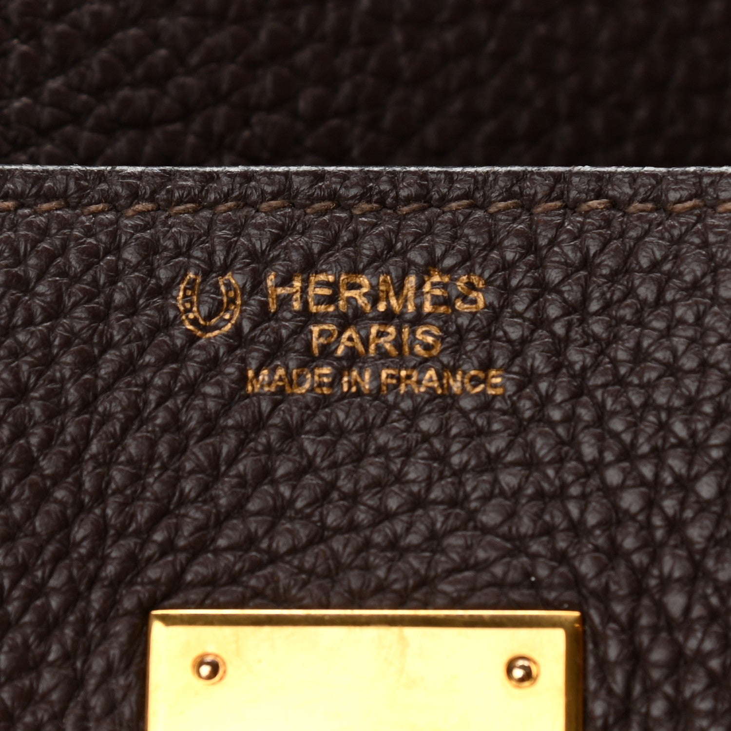 Hermes Togo Horseshoe Birkin 30 Chocolate Rouge Vif 6 of 20