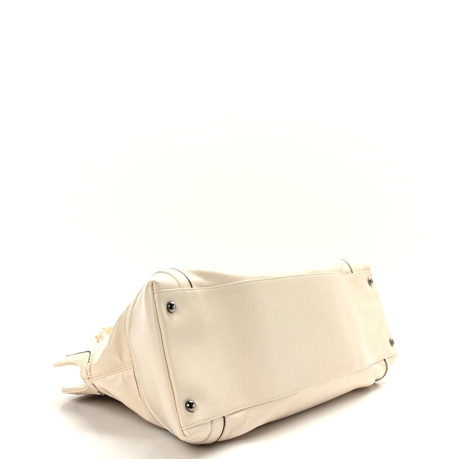 Chanel Lambskin East West Soho Shopper White 4 of 9