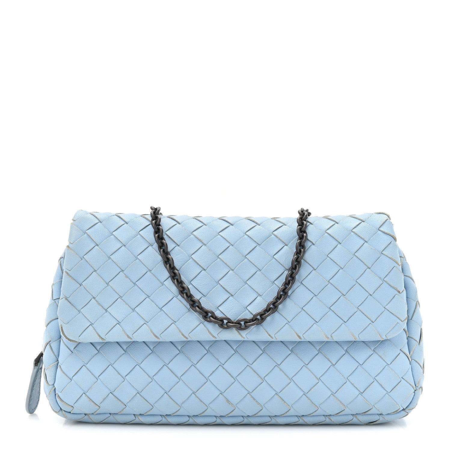 Bottega Veneta Nappa Intrecciato Small Chain Crossbody Ciel 1 of 18