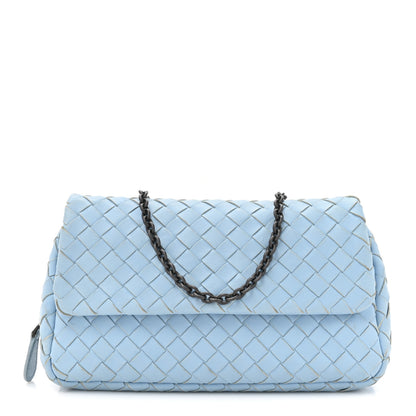 Bottega Veneta Nappa Intrecciato Small Chain Crossbody Ciel 1 of 18