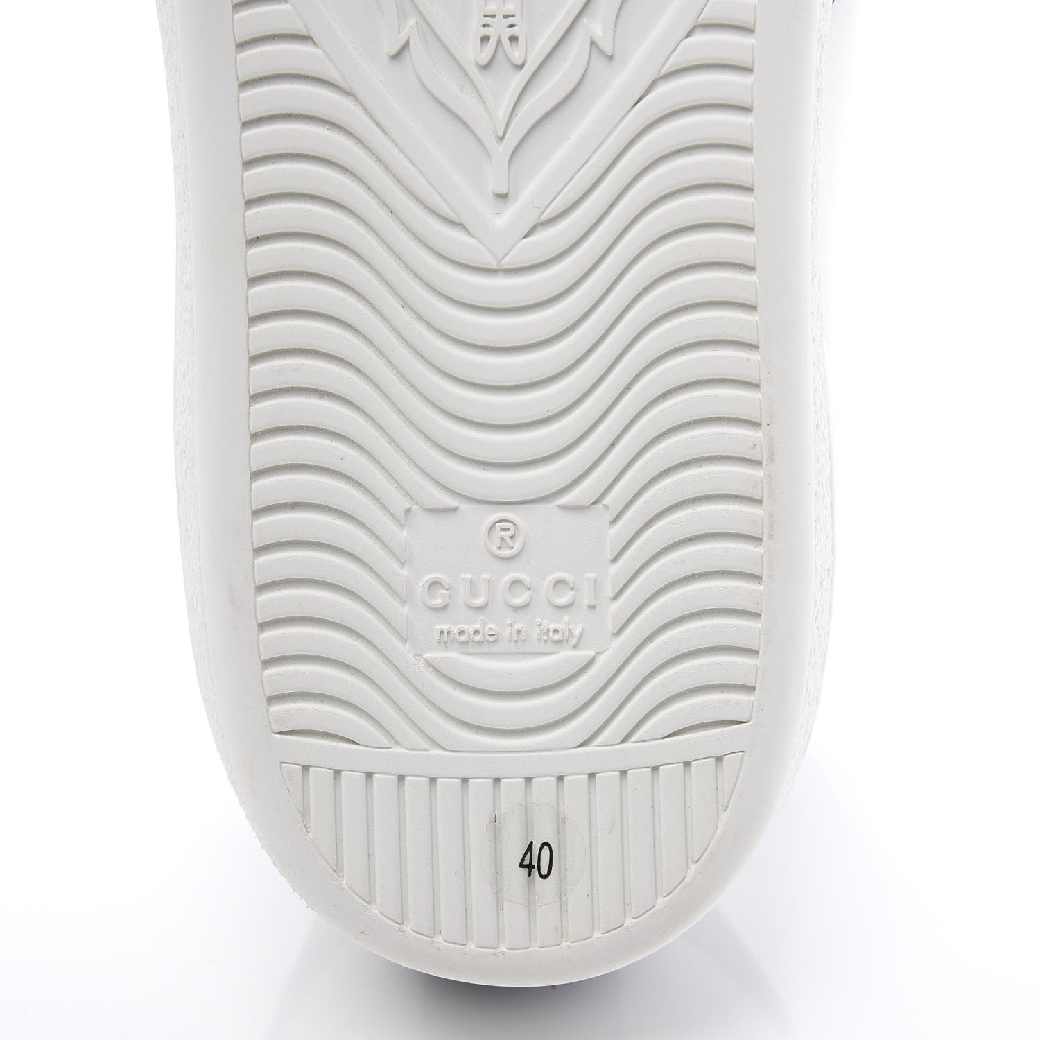 Gucci Calfskin Ayers Crystal Web Kingsnake Embroidered Womens Ace Sneakers 40 White 9 of 11