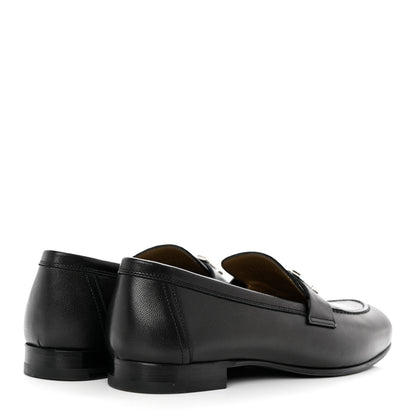 Hermes Goatskin Womens Paris Loafers 37 Black 4 of 7