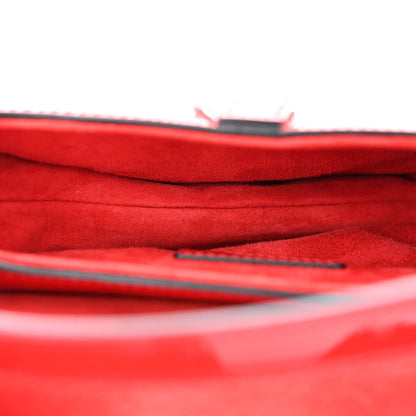 Christian Dior Patent Mini Saddle Bag Red 5 of 12