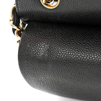 Chanel Caviar Quilted Jumbo Double Flap Black 15 of 19