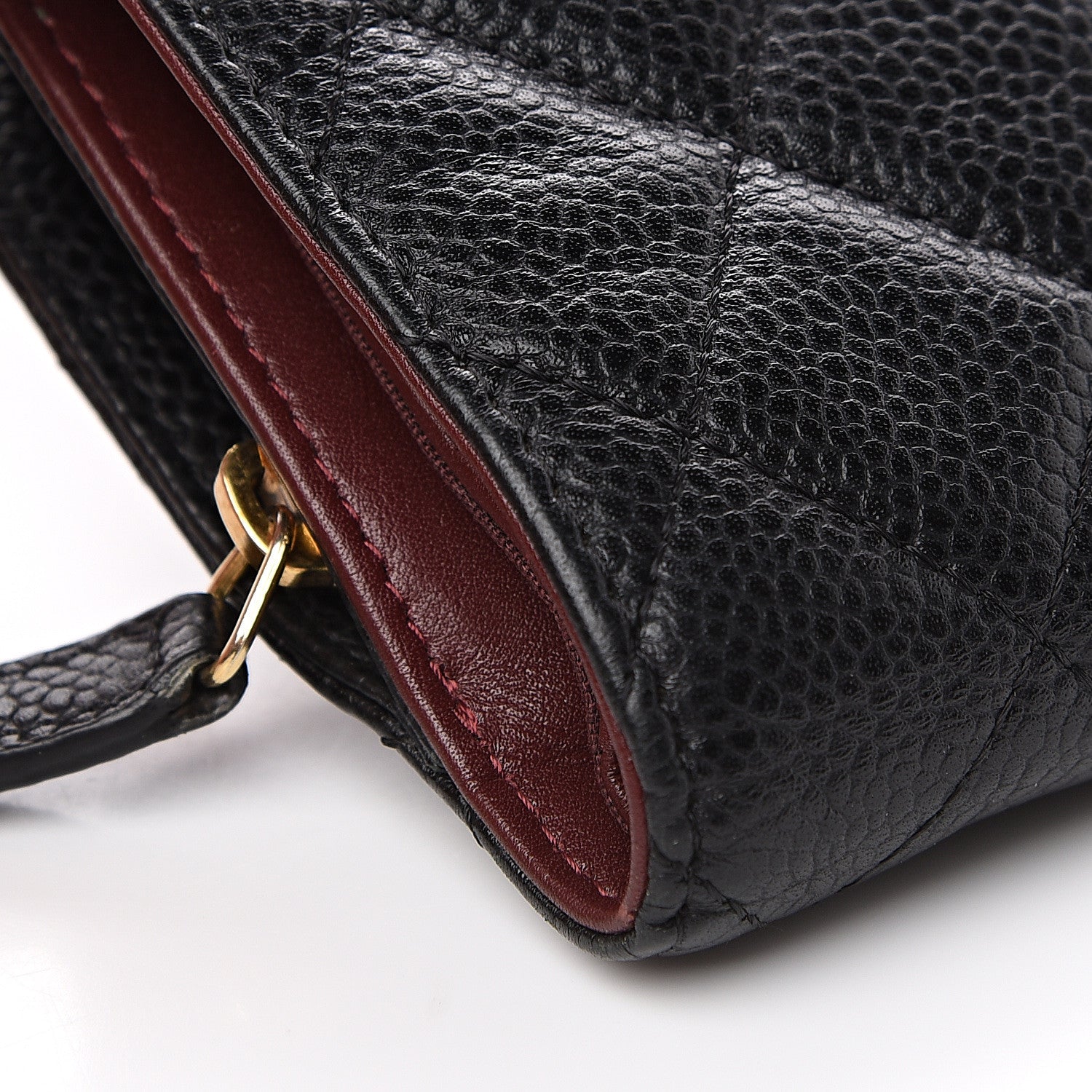 Chanel Caviar Quilted Zipped Pocket Wallet Black 8 of 13