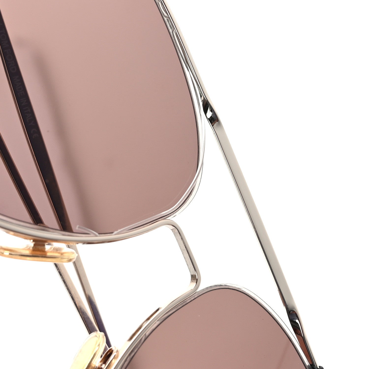 Tom Ford Metal Charles-02 Aviator Sunglasses TF853 Gold 9 of 10
