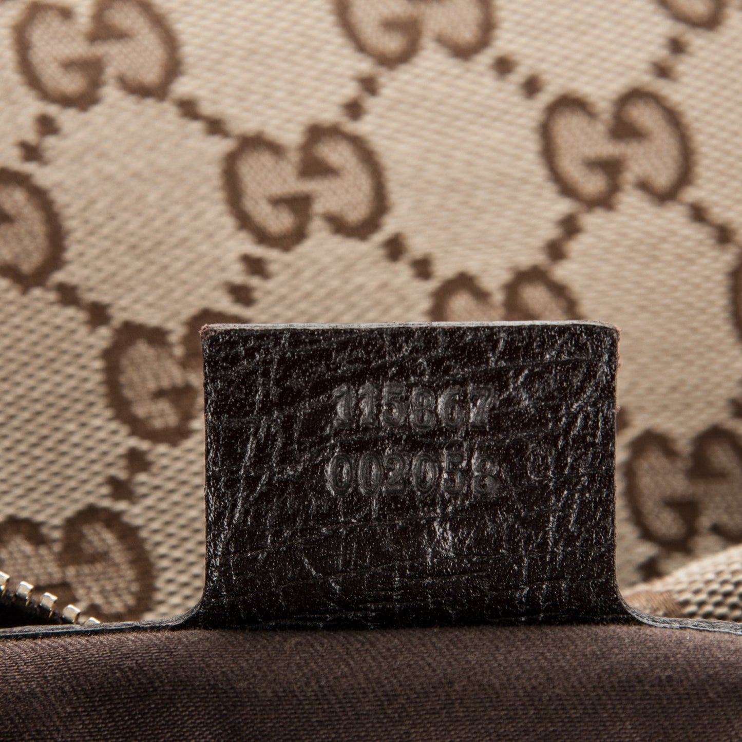 Monogram Medium Horsebit Chain Hobo Dark Brown