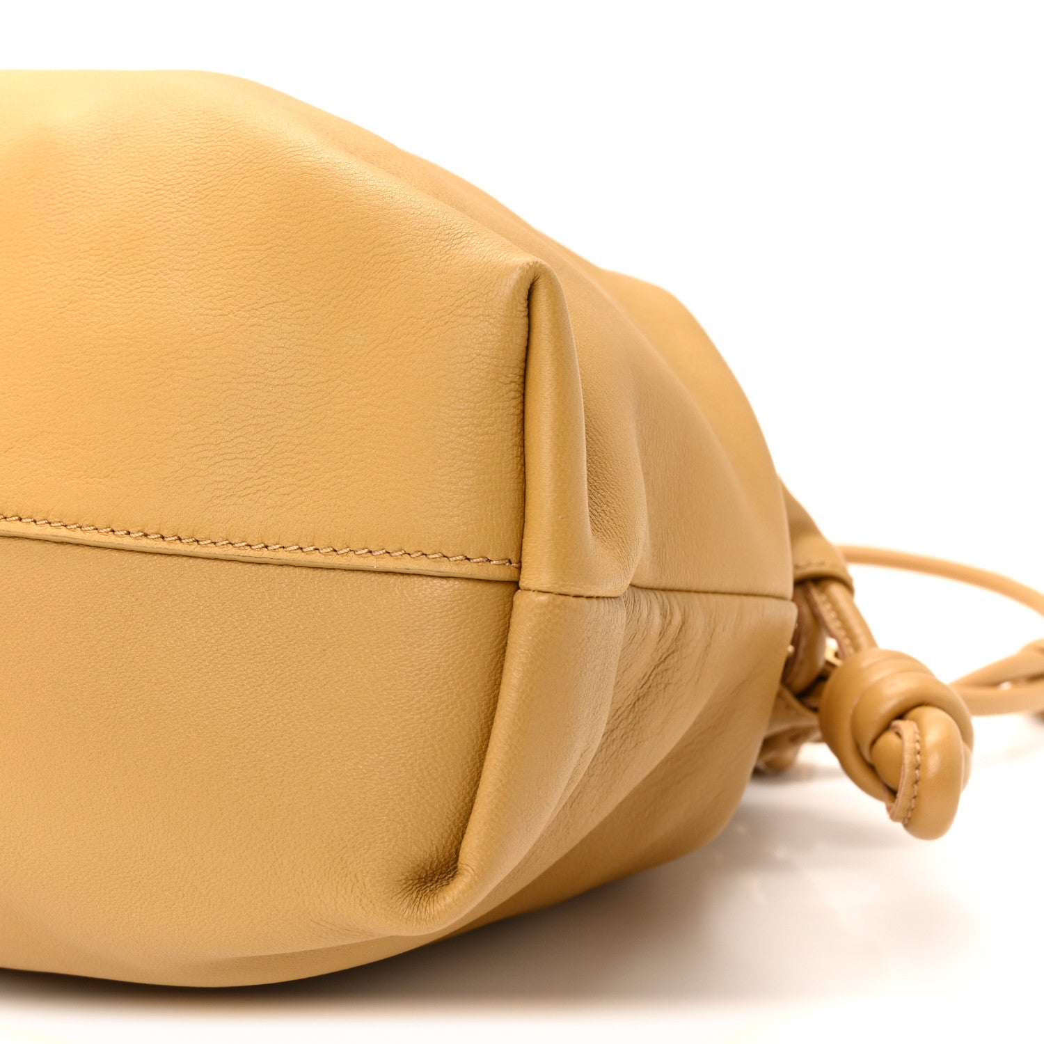 Loewe Mellow Nappa Donut Chain Large Flamenco Knot Clutch Sahara