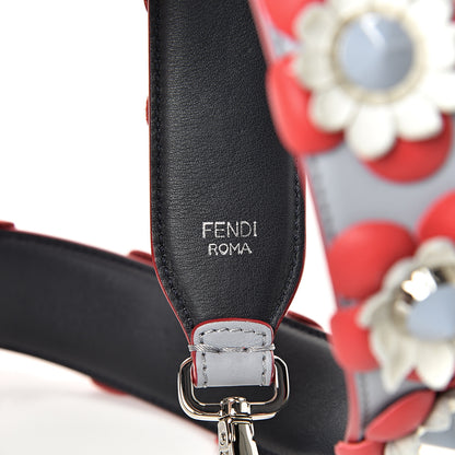 Fendi Vitello Dolce Flowerland Studded Strap You Ardesia Blue Notte 3 of 6