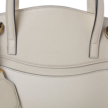 Gucci Grained Calfskin Web Stripe Butterfly Medium Totem Top Handle Bag White 10 of 13