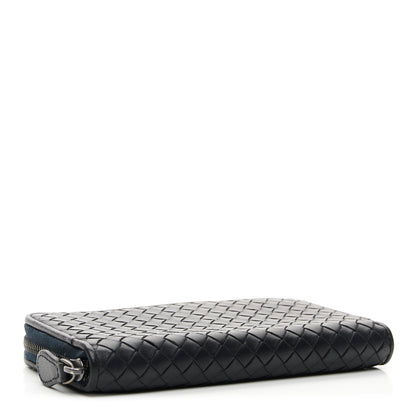 Bottega Veneta Nappa Intrecciato Zip Around Wallet Black 6 of 16