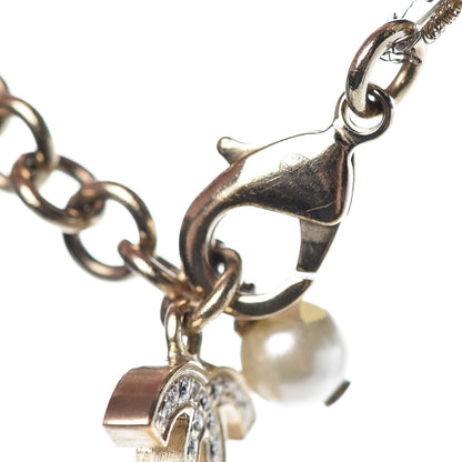 Chanel Pearl Crystal CC Bracelet Gold 5 of 7