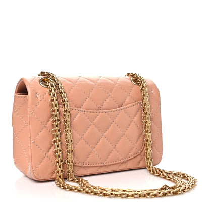 Chanel Aged Calfskin Quilted 2.55 Reissue Mini Flap Beige 3 of 10