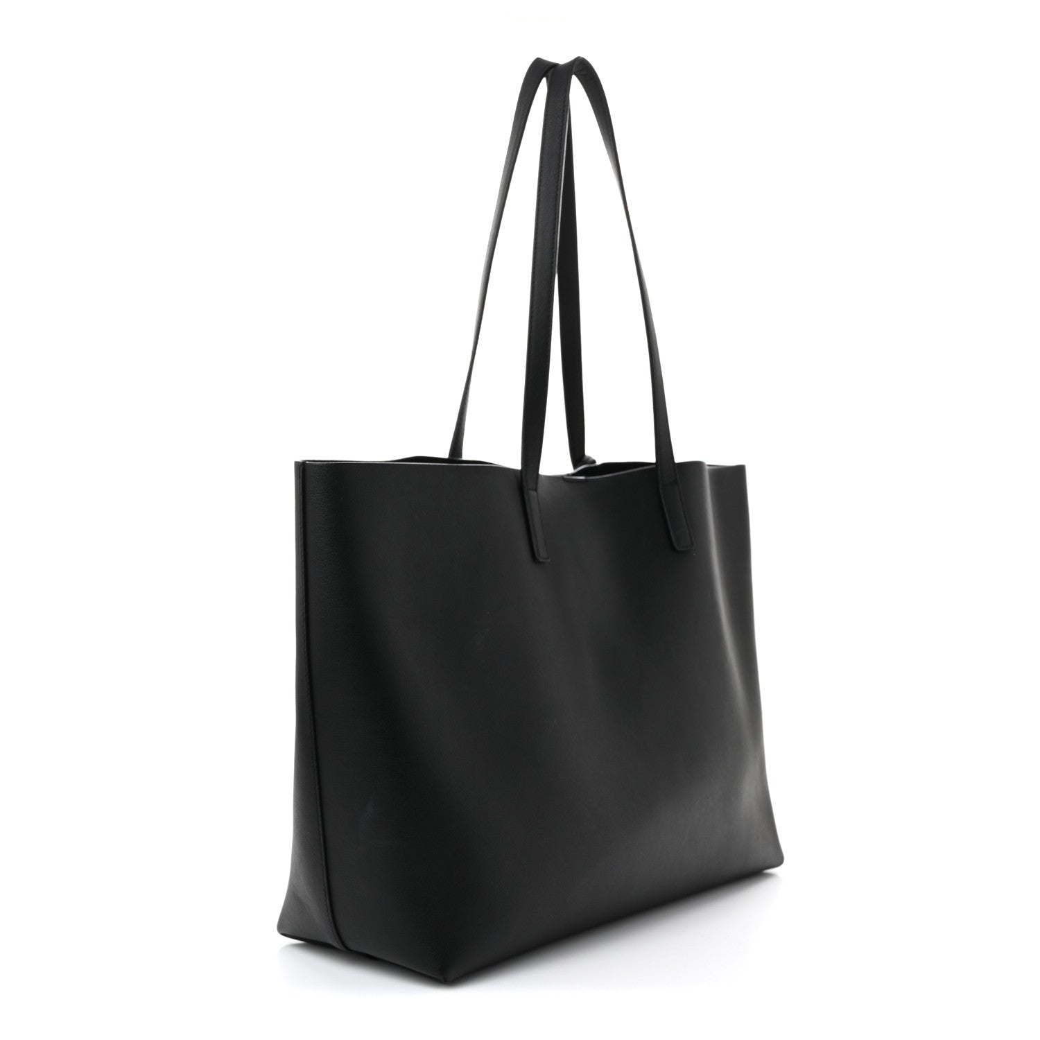 Saint Laurent Calfskin Large Shopping Tote Black 4 of 12