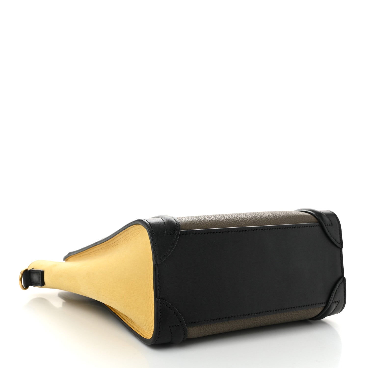 Celine Smooth Drummed Calfskin Tri-Color Nano Luggage Amber 4 of 11