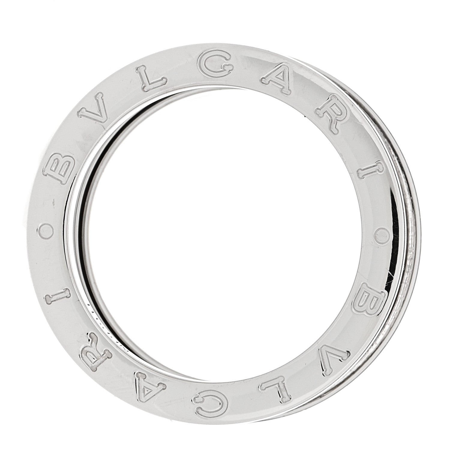 Bulgari 18K White Gold B.Zero1 Two-Band Ring 54 6.75 4 of 8