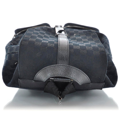 Gucci GG Monogram Single Buckle Backpack Black 5 of 9