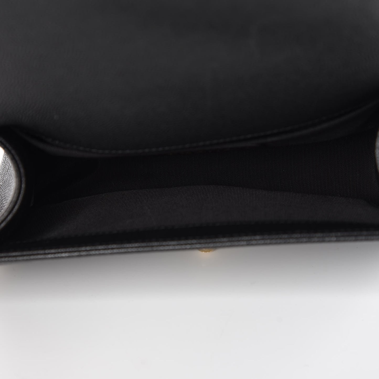 Caviar Quilted Small Boy Flap Black