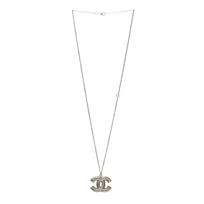 Chanel Metal CC Pendant Necklace Gold Silver 3 of 7