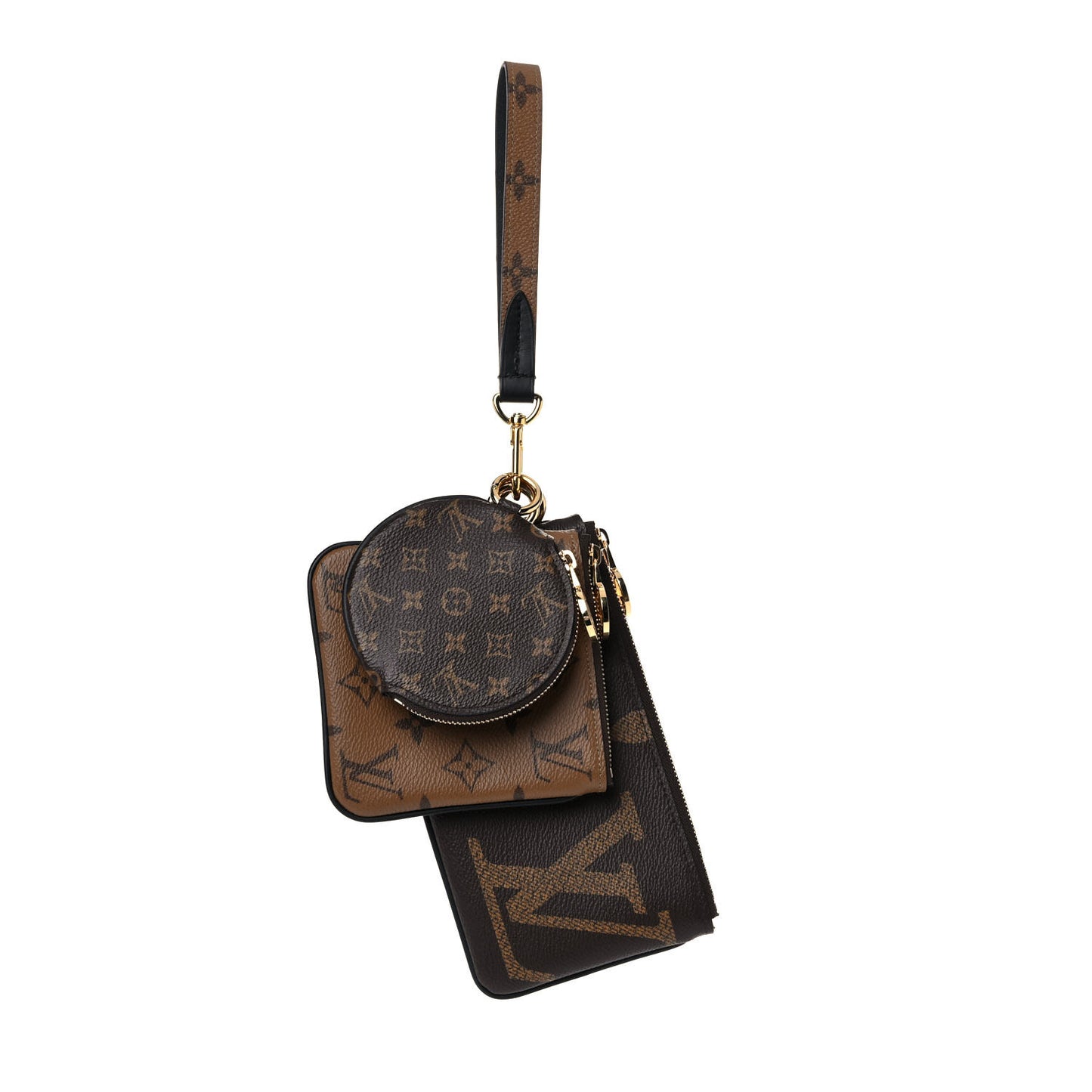 Reverse Monogram Giant Trio Pouch