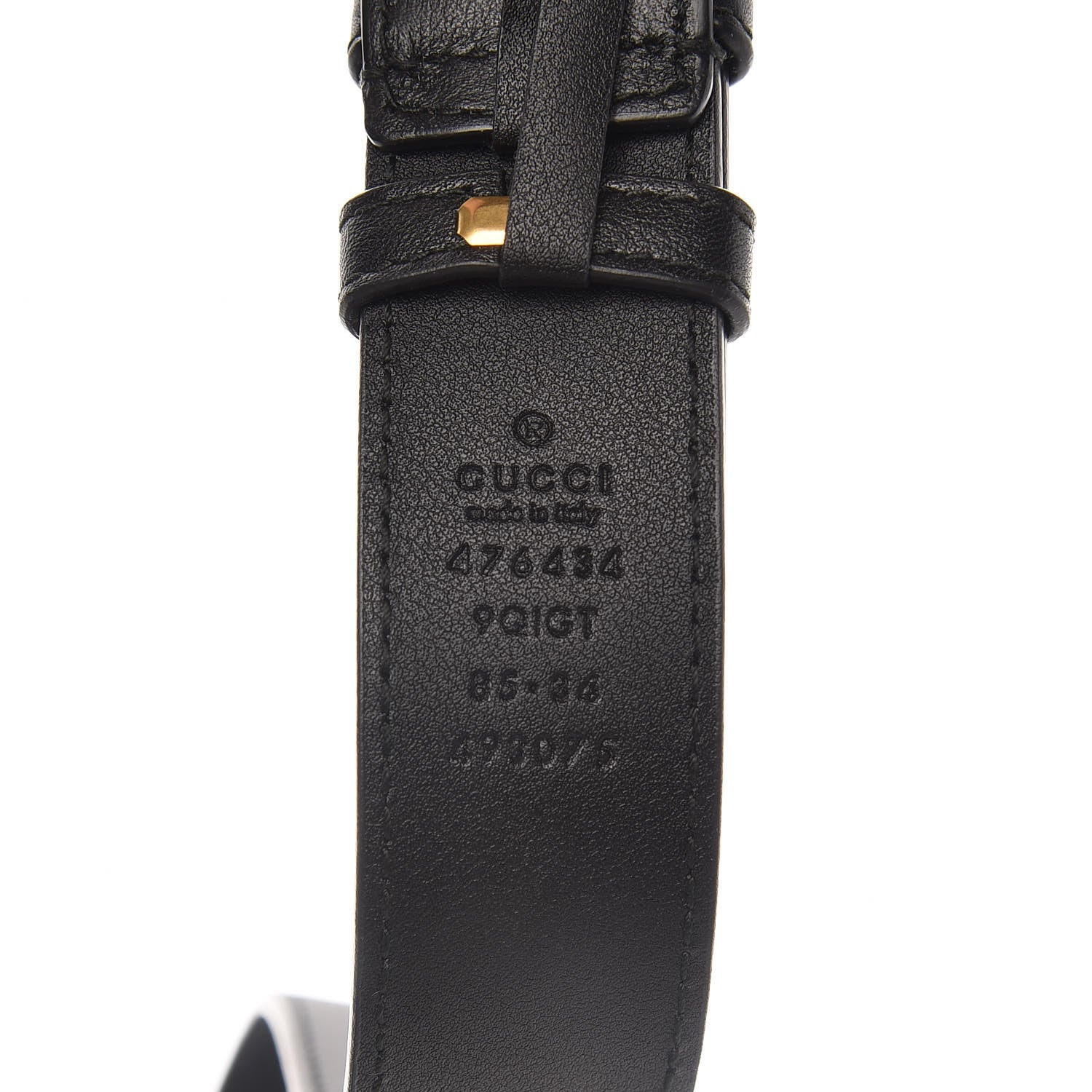 Gucci Velvet Matelasse Crystal Star GG Marmont Belt Bag 85 34 Black 8 of 9