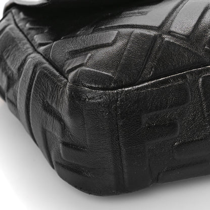 Fendi Nappa FF 1974 Embossed Baguette Black 6 of 7