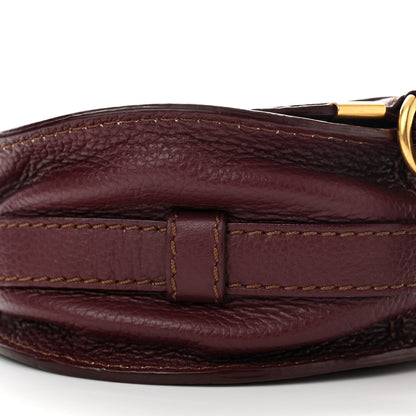 Chloe Grained Calfskin Mini Marcie Round Crossbody Bag Wild Purple 10 of 14