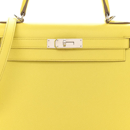 Hermes Epsom Kelly Sellier 28 Lime 8 of 14