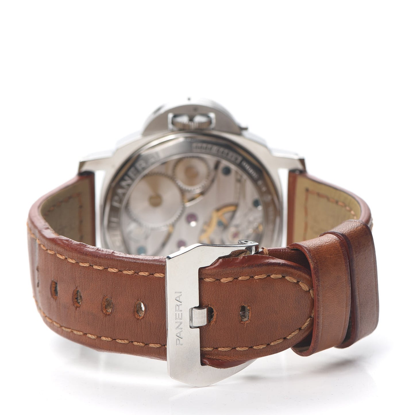 Stainless Steel Calfskin 44mm Luminor Marina Manual Winding Watch Black PAM00111