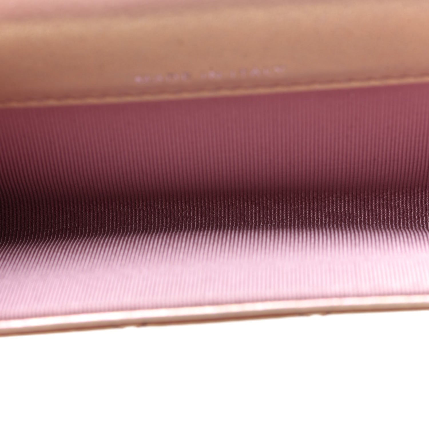 Chanel Iridescent Calfskin Quilted Flap Card Holder Wallet Pink 5 of 9