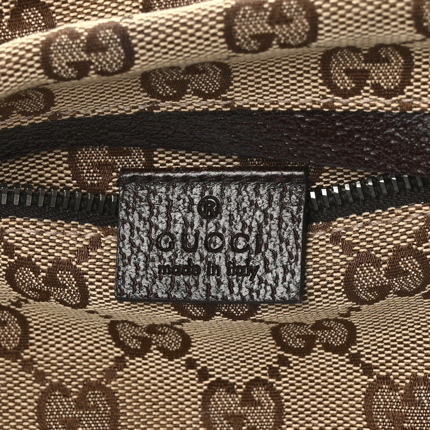Gucci GG Monogram Web Double Pocket Belt Bag Dark Brown 6 of 9