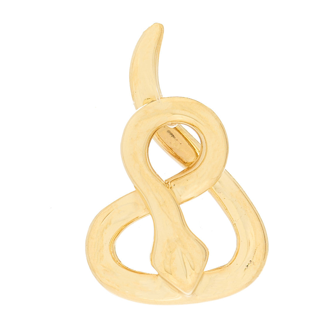 Tiffany 18K Yellow Gold Elsa Peretti Snake Pendant 1 of 3