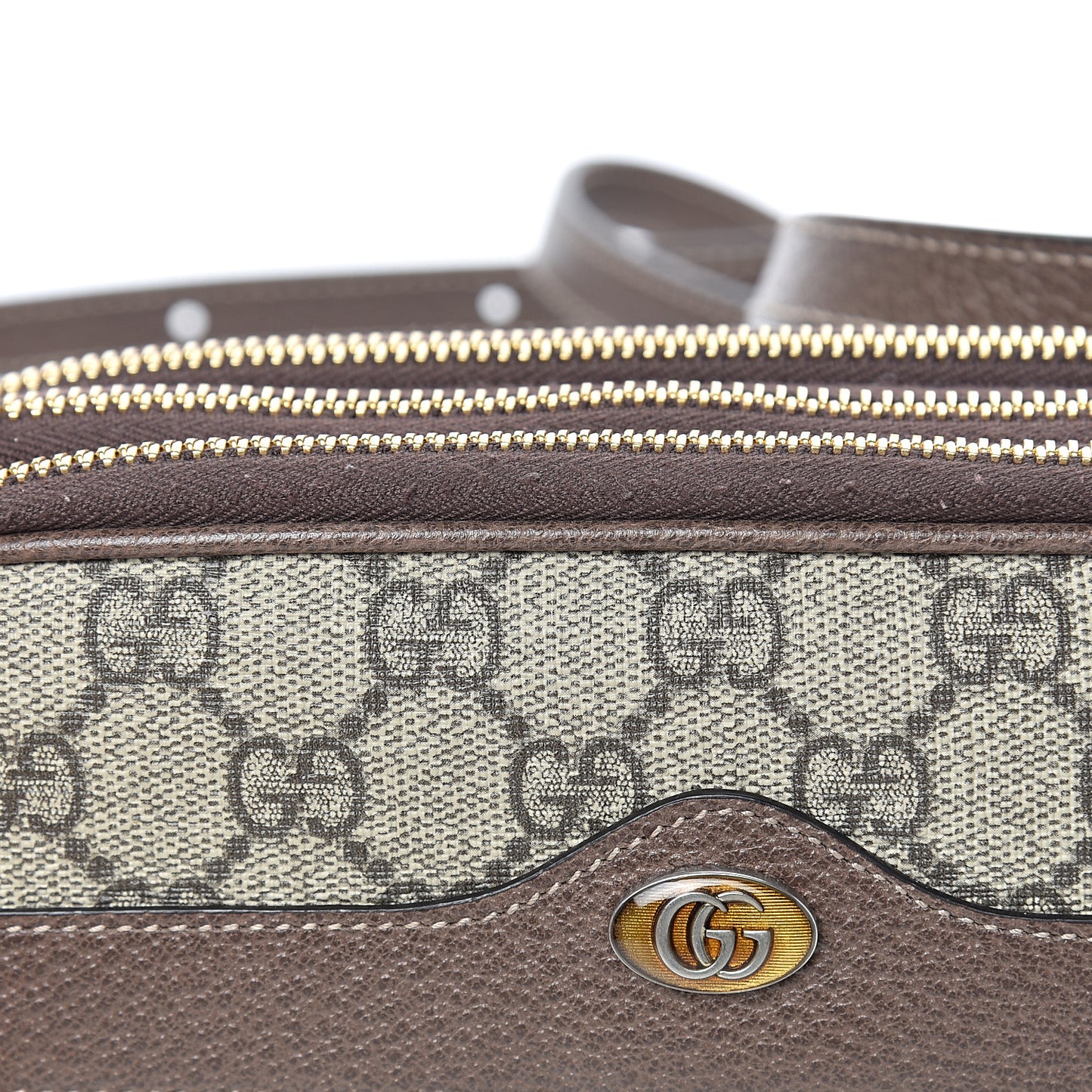 GG Supreme Monogram Web Mini Ophidia GG Bag Brown