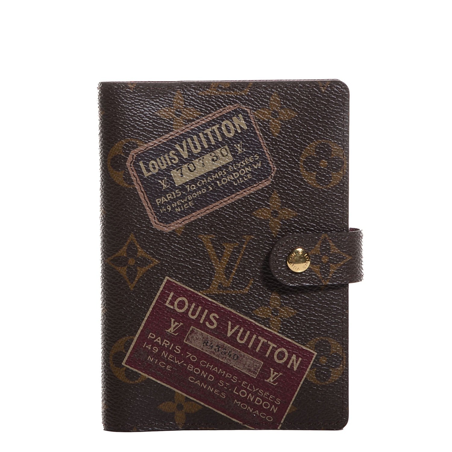Louis Vuitton Monogram Labels Small Ring Agenda Cover 1 of 9