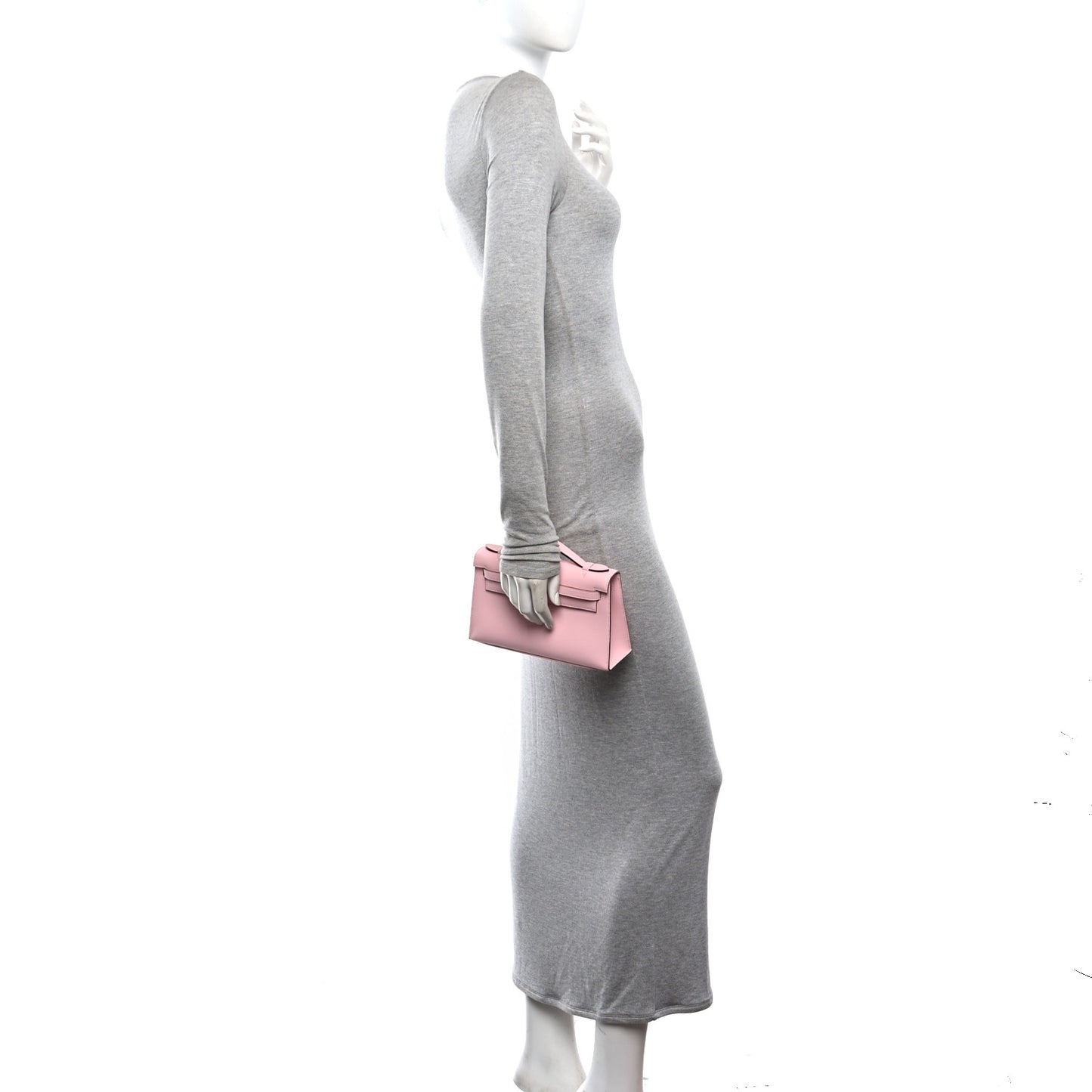 Swift Kelly Pochette Clutch Rose Sakura