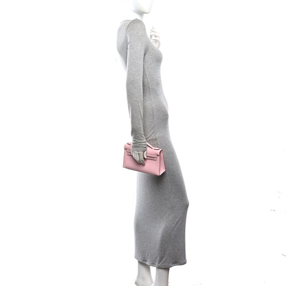 Hermes Swift Kelly Pochette Clutch Rose Sakura 2 of 10