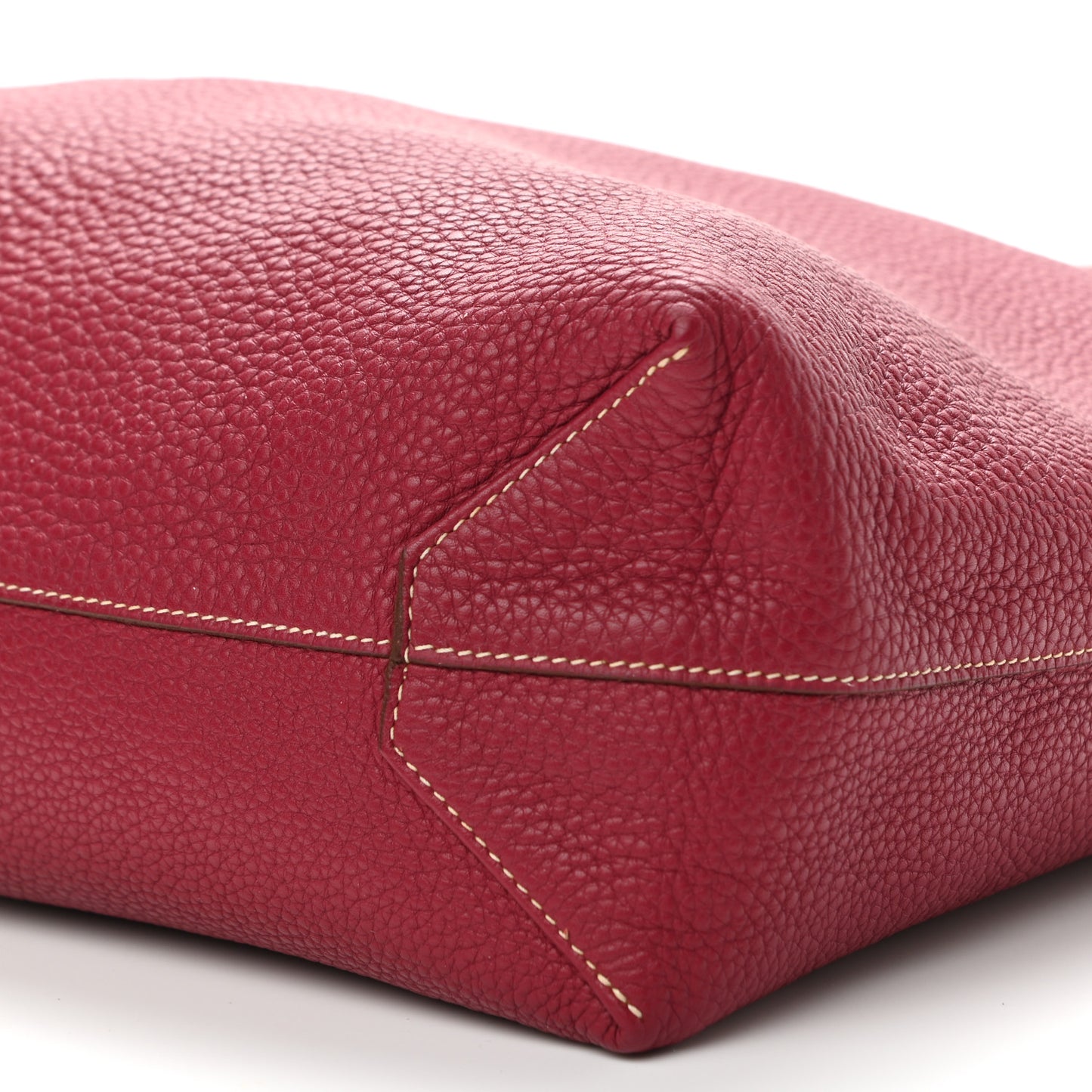 Taurillon Clemence Double Sens 36 Reversible Tote Rubis Bougainvillea