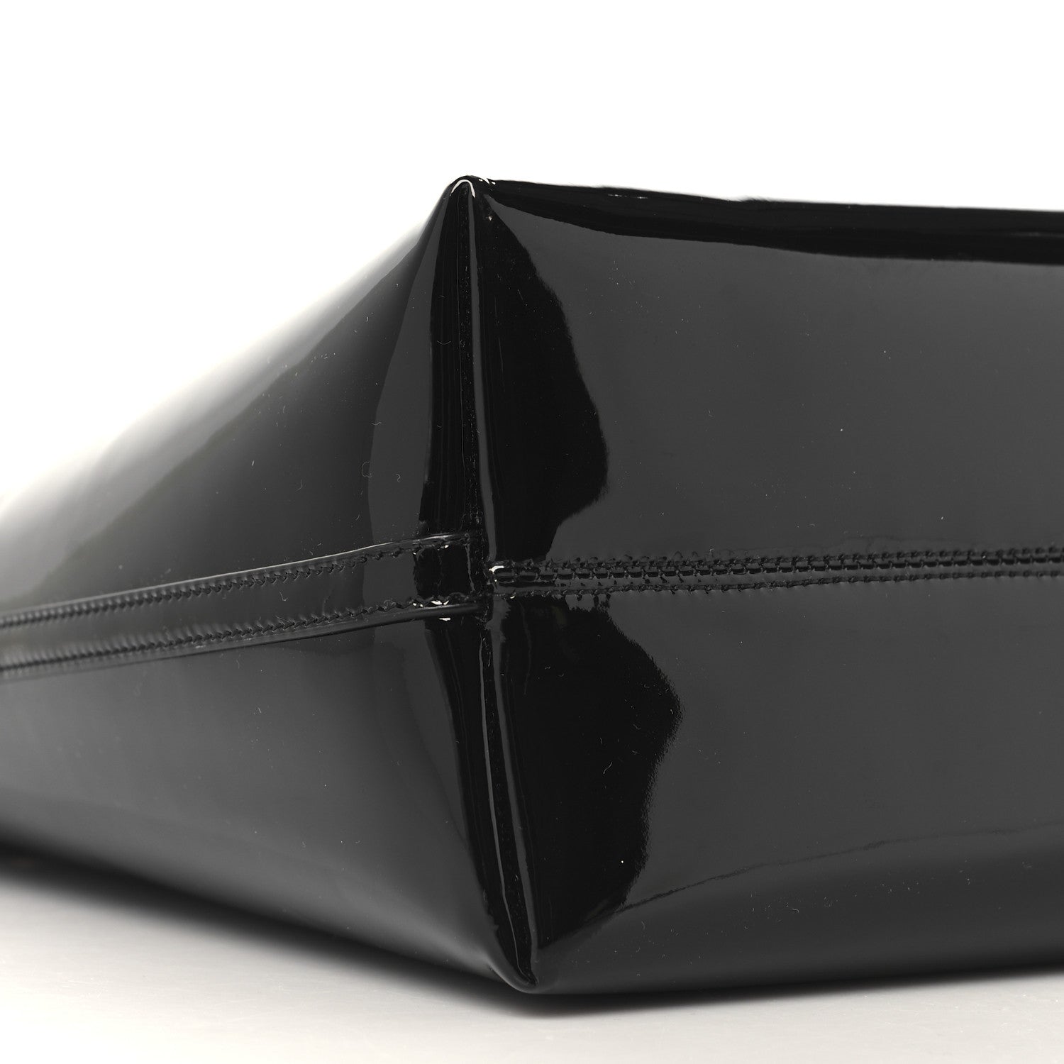 Saint Laurent Patent Calfskin Rendez-Vous Hobo Black 9 of 10