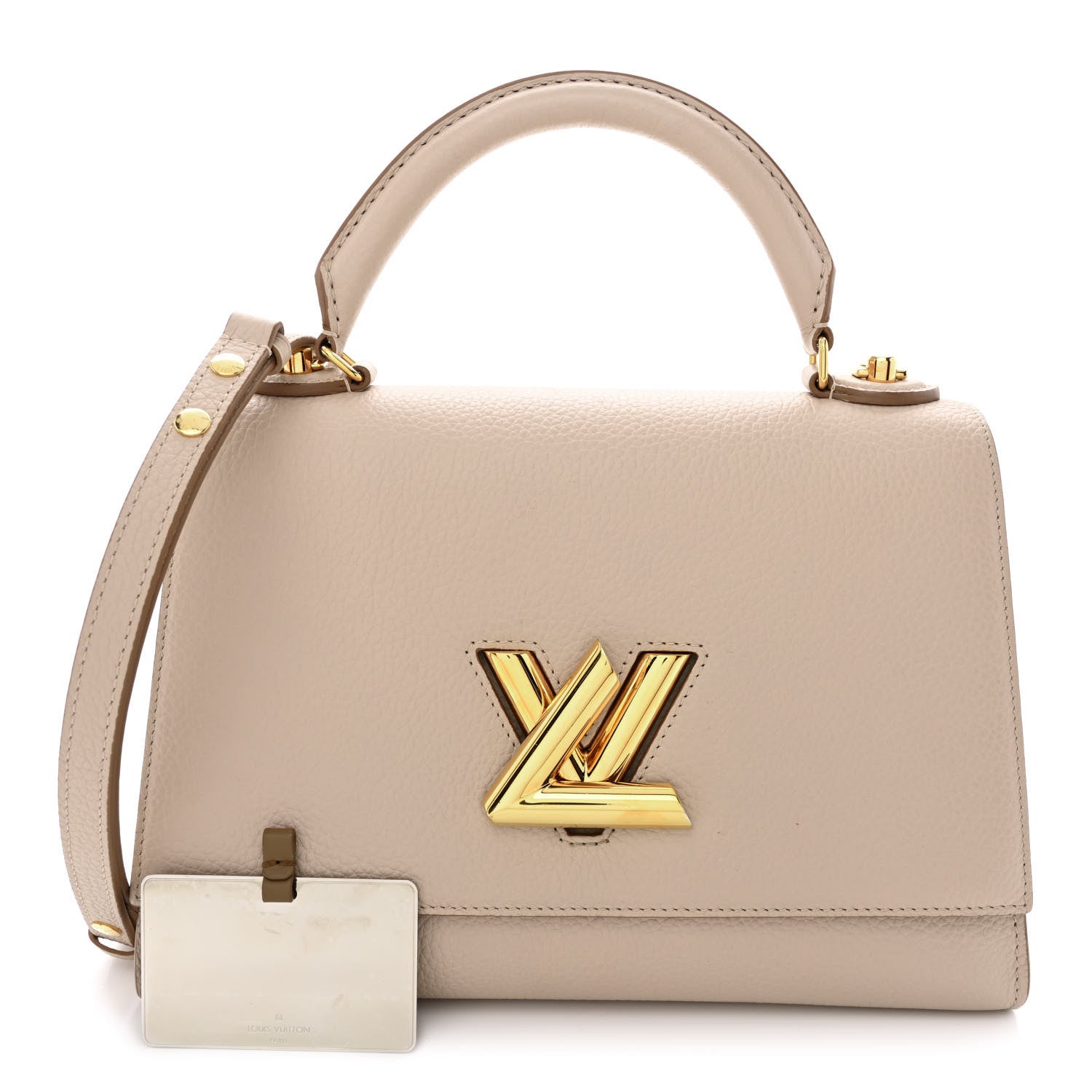 Louis Vuitton Taurillon Twist One Handle MM Greige 1 of 11