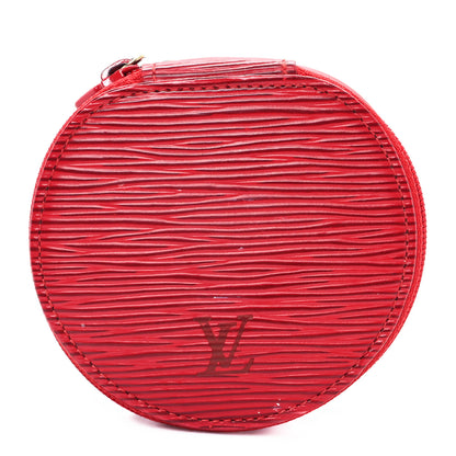 Louis Vuitton Epi Ecrin Bijoux 10cm Jewelry Box Case Red 1 of 7