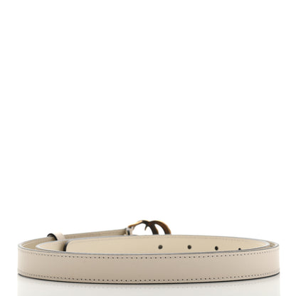 Gucci Calfskin Pearl Double G 20mm Belt 110 44 Ivory 2 of 8