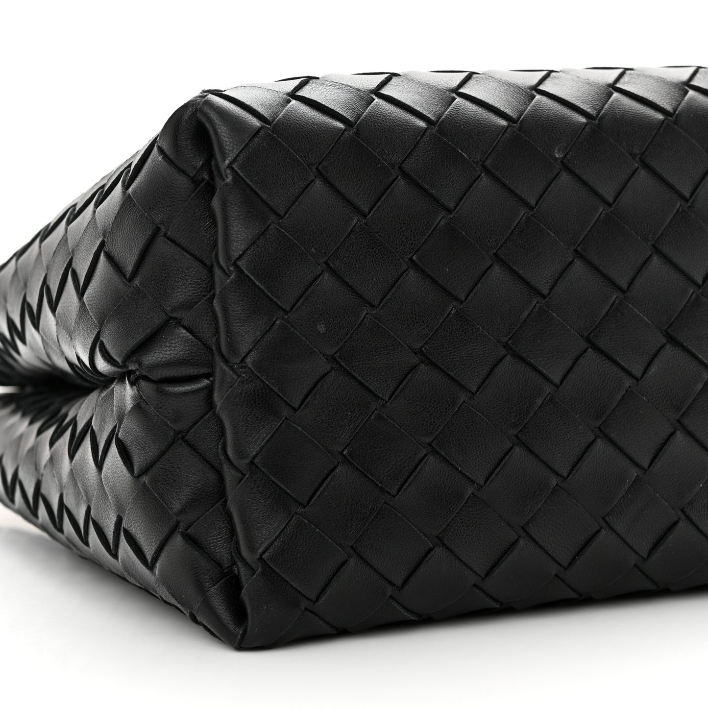 Nappa Intrecciato Medium Andiamo Shoulder Bag Black