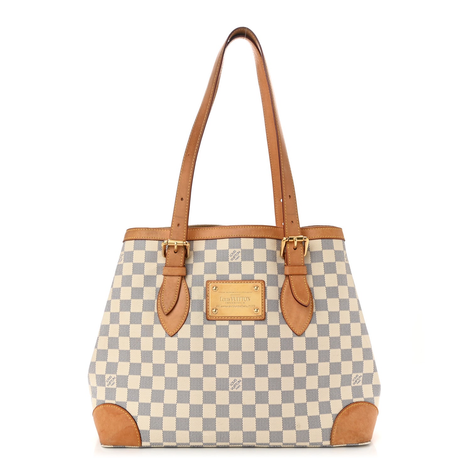 Louis Vuitton Damier Azur Hampstead MM 1 of 10