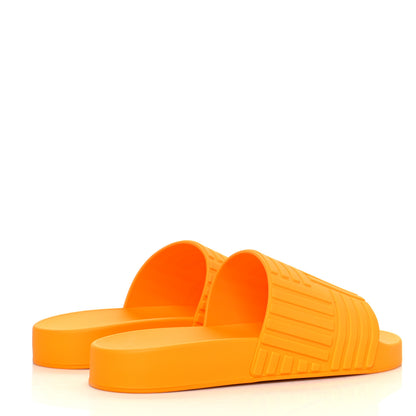 Bottega Veneta Rubber The Slider Sandals 38 Tangerine 4 of 7