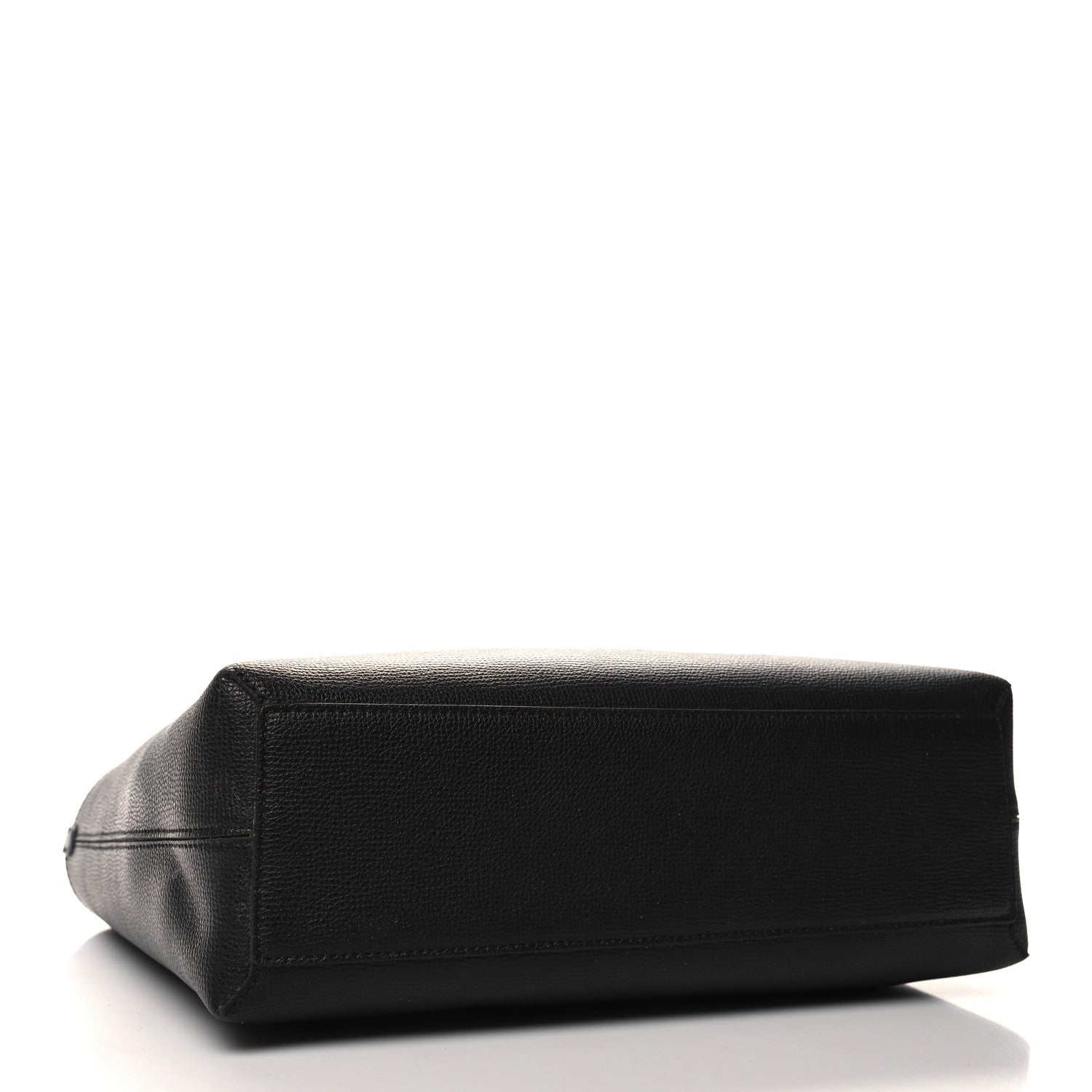 Burberry Grainy Calfskin Haymarket Check Small Reversible Tote Black 11 of 15