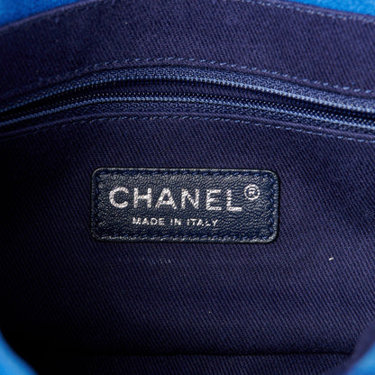 Chanel Suede Quilted Whipstitch Mini Flap Blue 5 of 9