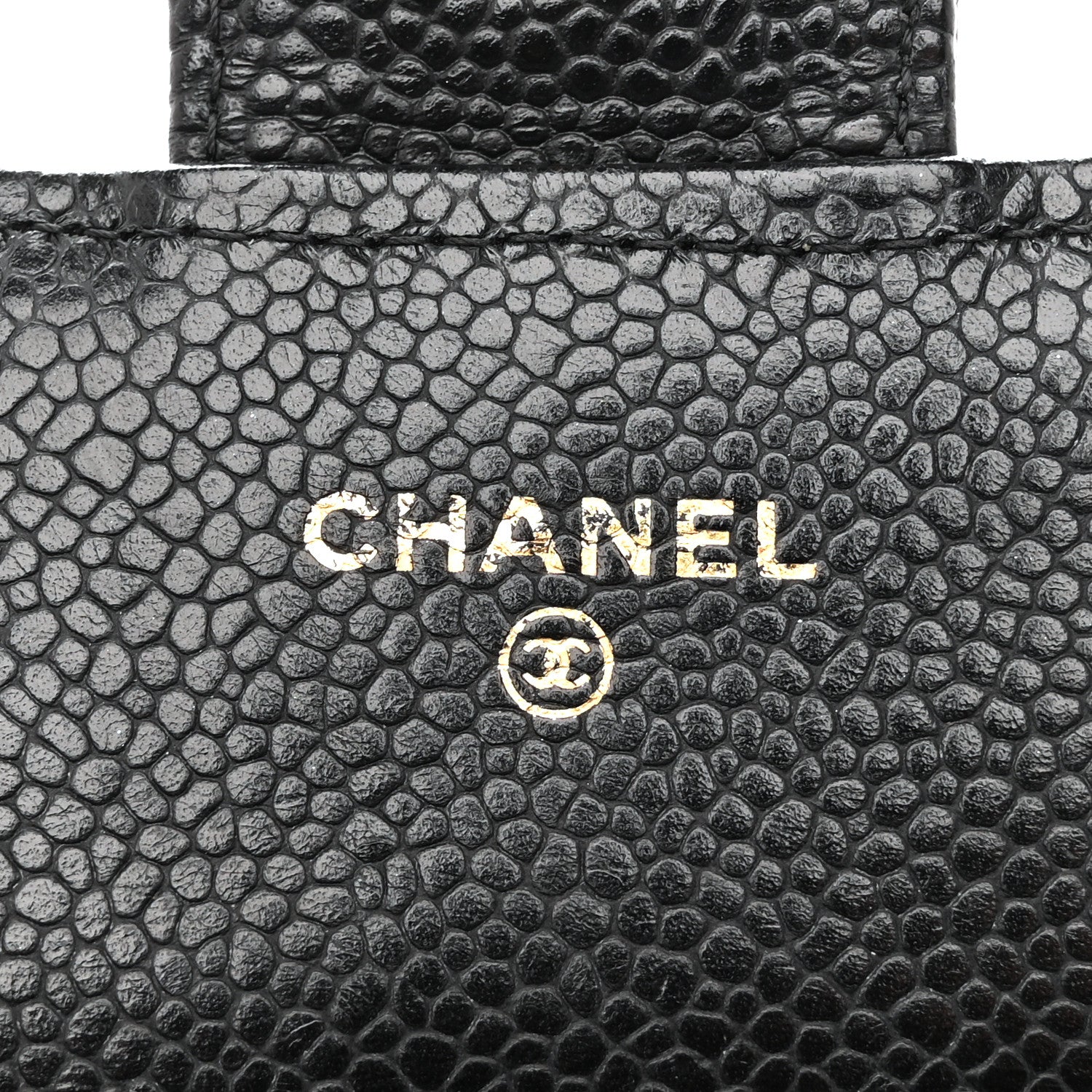 Chanel Caviar Quilted Large Gusset Flap Wallet Black 6 of 13